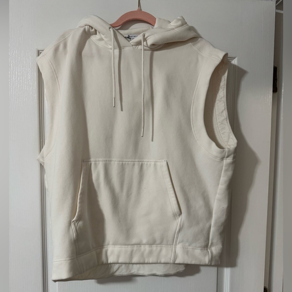 Athleta Pullover Sleeveless Hoodie with Front Pocket